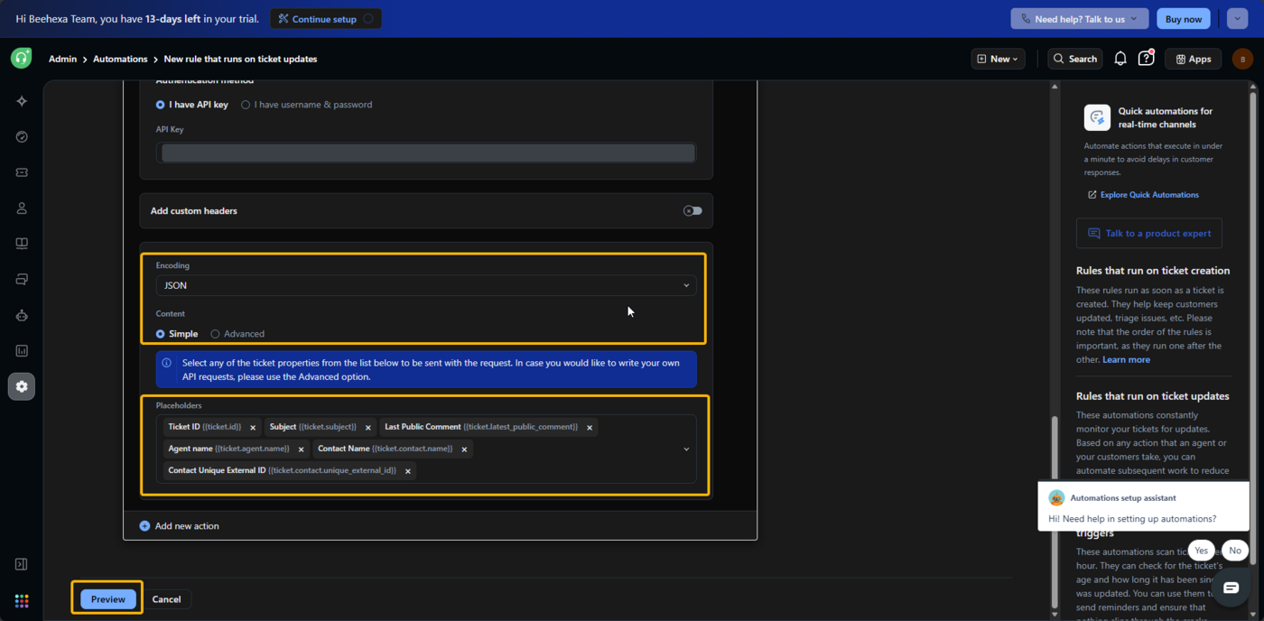 Hình 7 – ảnh chụp giao diện Freshdesk