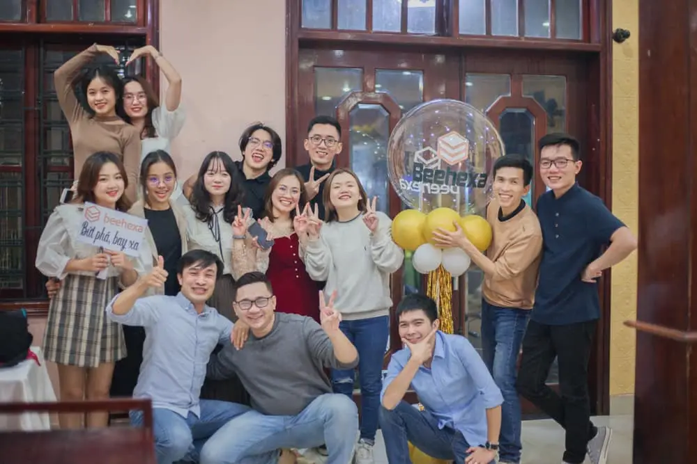 Đội ngũ Beehexa tại văn phòng