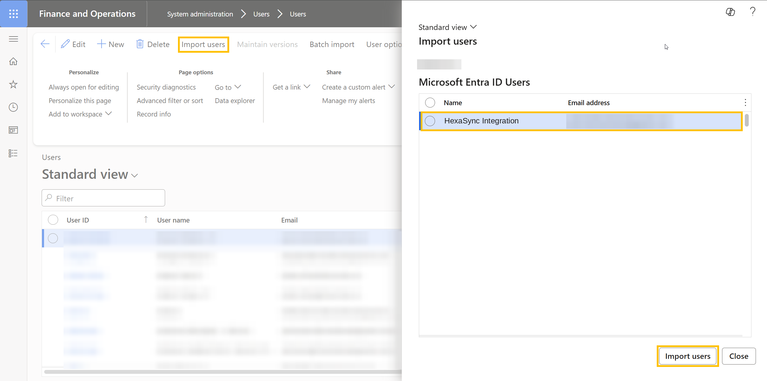 Import user từ Microsoft Entra ID vào D365 F&O